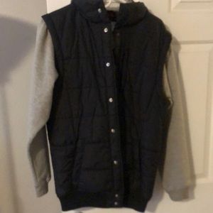 Matix puffy button up Hooded sweatshirt. Size small.